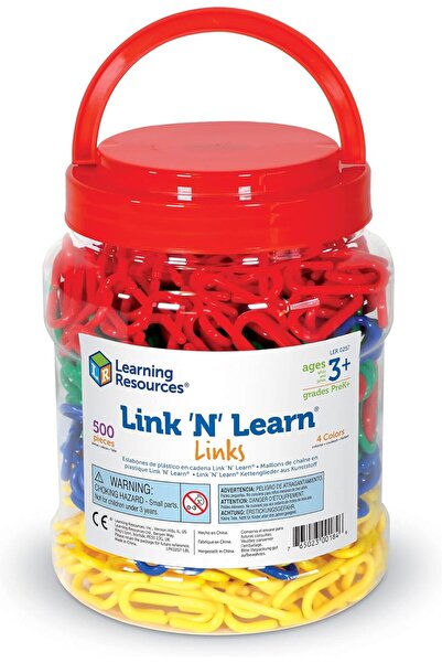 Learning Resources Link & Learn Links, 500 colorful links, 1-5/8" x 3/4", Ages 3+