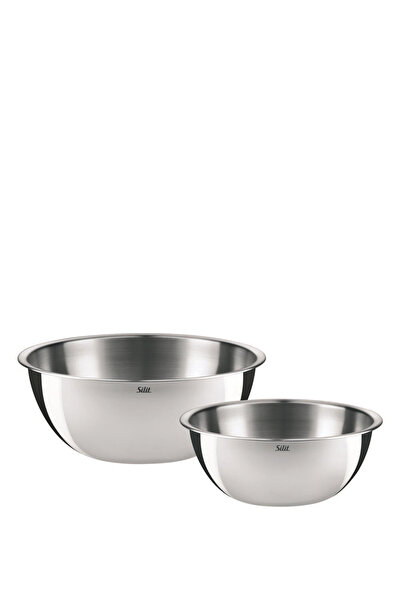 silite 2'li Çelik Mutfak Kasesi Seti