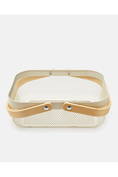 REDTAG White Rectangle Basket With Handle