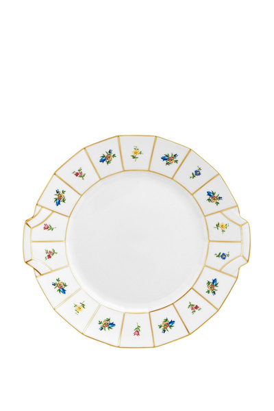 FÜRSTENBERG Grecque Mille Fleurs Porselen Kek Tabağı 27 cm