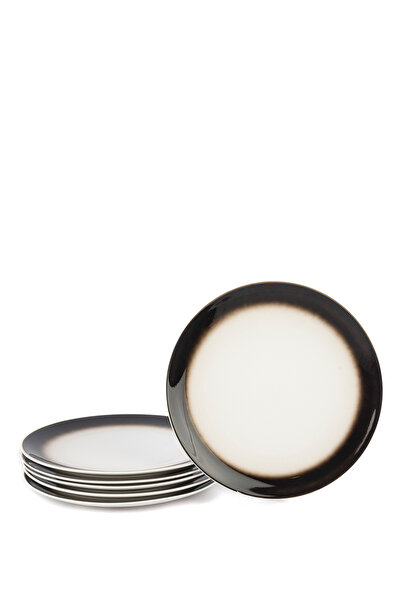 Mikasa Moor Creative Bordo Porselen 6'lı Servis Tabağı Seti