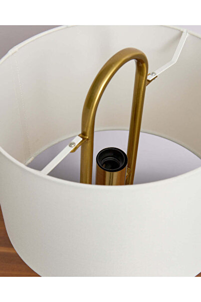 REDTAG Cream Elegant Metal Table Lamp