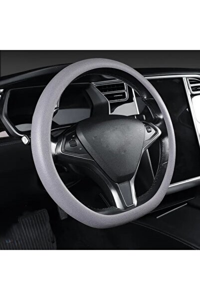 MaffStuff MaffStuff® Light Grey Silicone Steering Wheel Cover – Elastic, Universal, Non-Slip