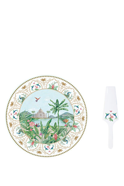 Easy Life Collection's Paradise Sauvage Desenli Porselen Pasta Servis Tabağı ...