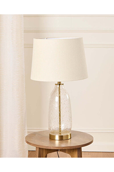 REDTAG مصباح طاولة بقاعدة زجاجية ذهبية اللون