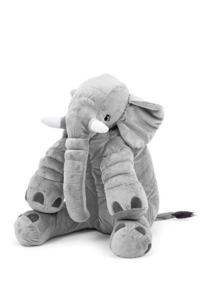 Wellgro Gri Büyük Boy Peluş Fil Uyku & Oyun Arkadaşı 65 cm