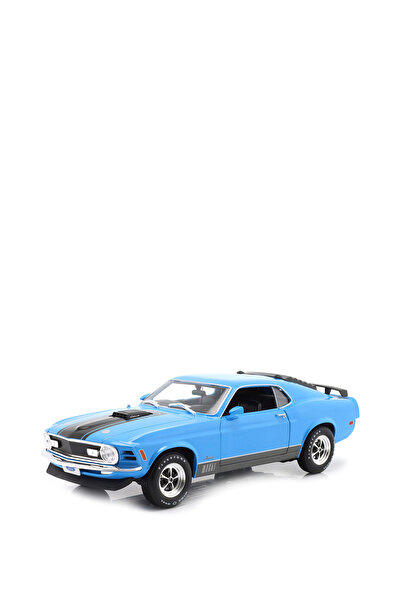 Maisto Ford Mustang 1/18 1970 Mach 1 Mavi Model Araba