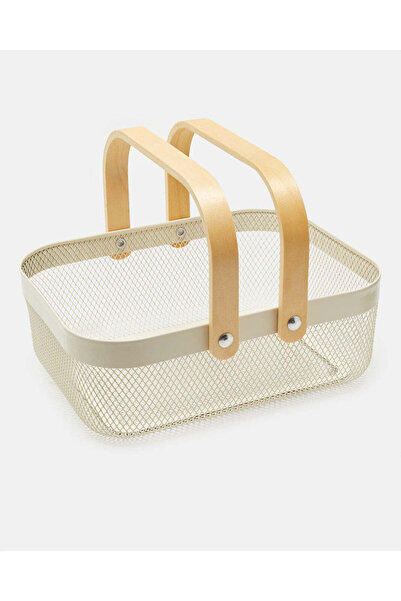 REDTAG White Rectangle Basket With Handle