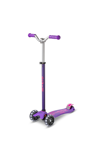 Micro Maxi Deluxe Pro LED Purple Pink 3 Tekerli Işıklı Çocuk Scooter