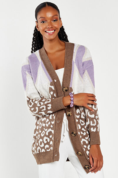 Hopoi Women's Patterned Knitwear Cardigan