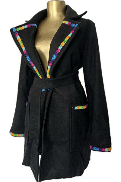 MDY-marketplace Coat with colorful pattern