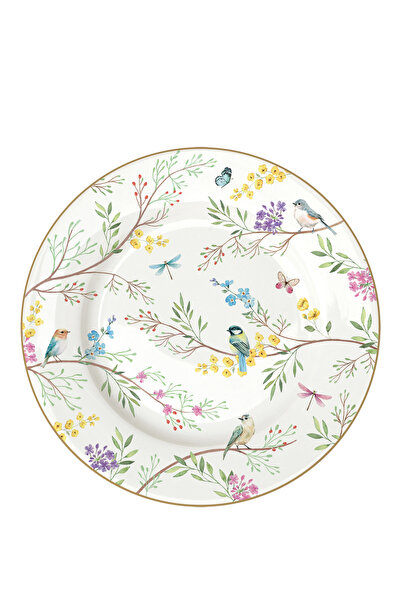 Easy Life Collection's Birds Melody Porselen Pasta Tabağı 19 cm