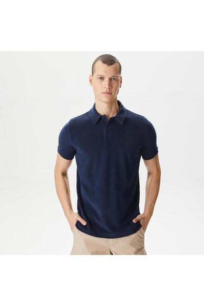 Nautica Men's Navy Blue Classic Fit Short Sleeve Polo Neck T-Shirt