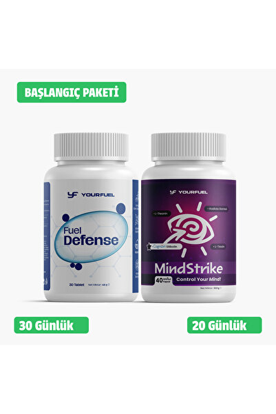 yourfuel FuelDefense + MindStrike 2'li Set (1 FuelDefense + 1 MindStrike) Tak...