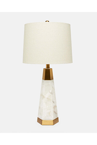 REDTAG Cream Marble Table Lamp With Light-Up Base