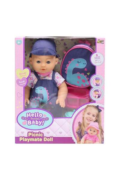 Hello Sweet Baby دمية نزهة بلاي ميت 12 بوصة - بنفسجي