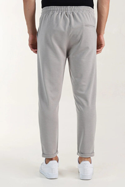 EXSPORT Diagonal Fabric Slimfit Comfortable Fit Double Leg Men's Trousers with Back Pockets