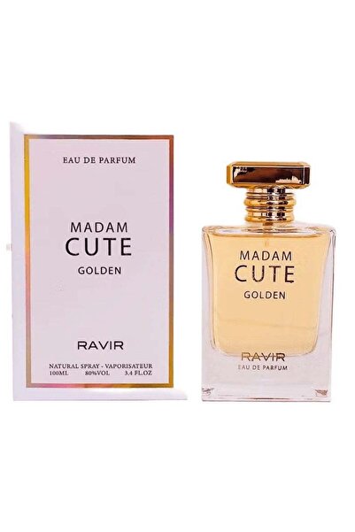 Ravir MADAM CUTE GOLDEN Eau De Parfum for Women - 100ml | Elegant Amber Floral Fragrance