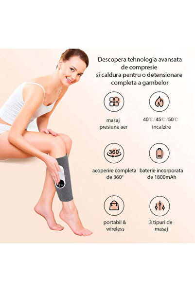 OEM Aparat de masaj pentru picioare cu compresie de aer și încălzire KPF-LEG-O1