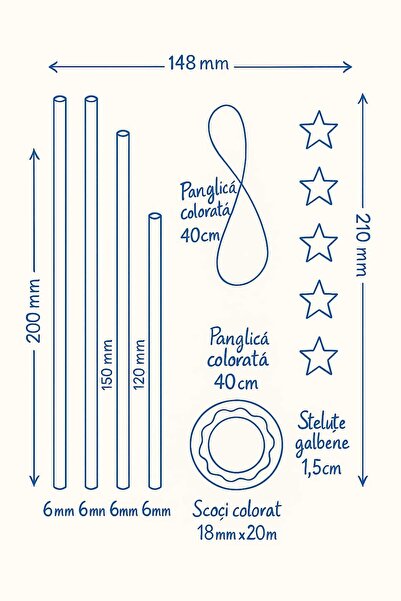 Paper Straws 3D Creative Kit for Kids – Modeling & Construction (Red)