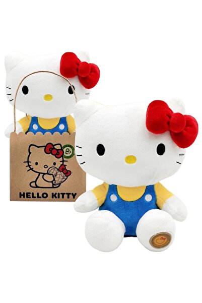 Hello Kitty Plush toy, Blue 27cm with sticker and gift bag