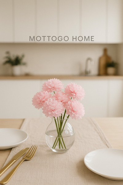 Mottogo Dekoratif Yapay Kasımpatı 5 Çiçekli Buket