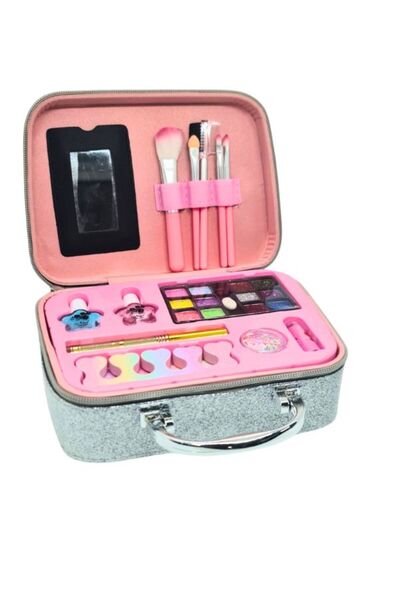 OEM Set Machiaj pentru Copii în Cutie cu Farduri, Pensule și Glitter – Trusă ...