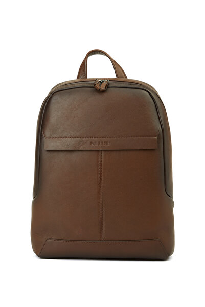 Pal Zileri Kahverengi Erkek Deri Sırt Çantası