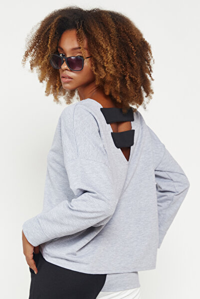 Hopoi Women's Back Strap Detailed Sweatshirt