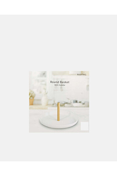REDTAG White Round Basket With Handle