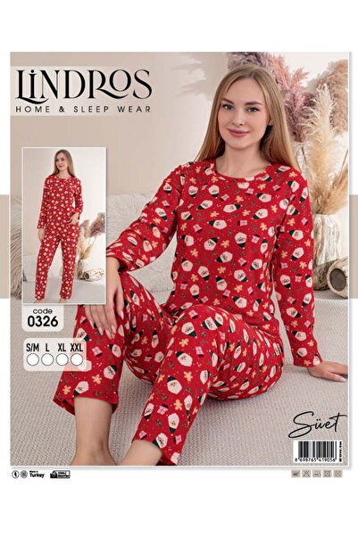 lindros New Year Special 0326 Suede Pajama Set
