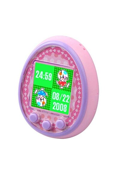 Generic Cartoon Virtual Electronic Pet Game - Retro Handheld with Color LCD, Keychain