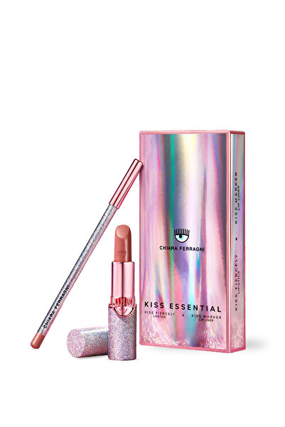 CHIARA FERRAGNI Kiss Essential 05 Gül Nude Dudak Kalemi & Ruj Seti