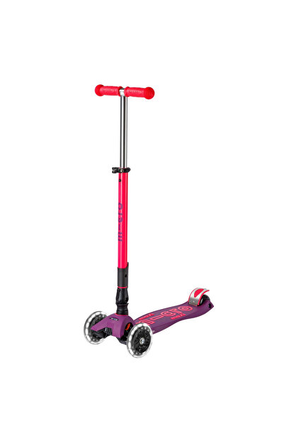 Micro Maxi Deluxe Foldable Neon Led Ultra Pink 3 Tekerlekli Çocuk Scooter