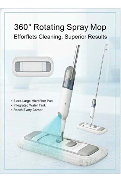 ZeeSquare Spray Mop with 350ml Refillable Tank and 1 Washable Microfiber Pad