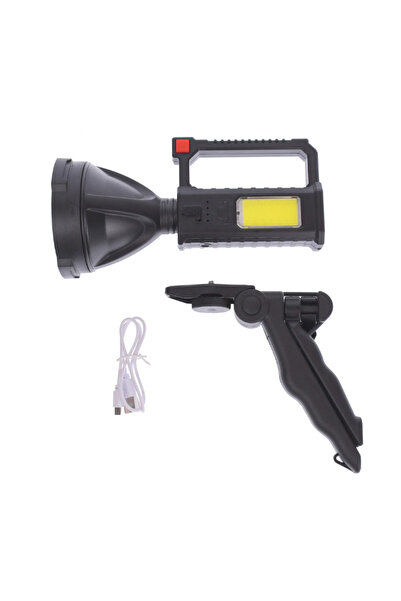 OEM LED flashlight with tripod L-832 rechargeable -USB- POWER- 10W