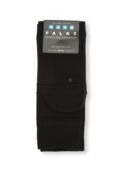 FALKE Siyah Erkek Yün Çorap