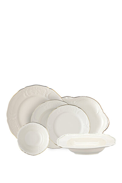 Rosenthal Sanssouci Elfenbein Gold Porselen 12 Kişilik 51 Parça Yemek Takımı