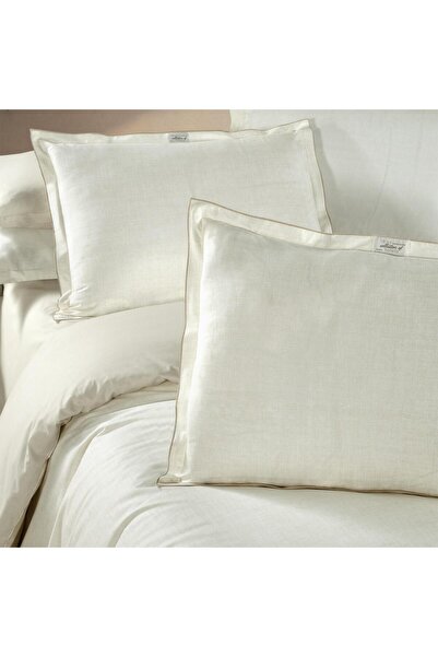 Sarev Solo Tone Double Size 100% Cotton Duvet Cover Set Ecru