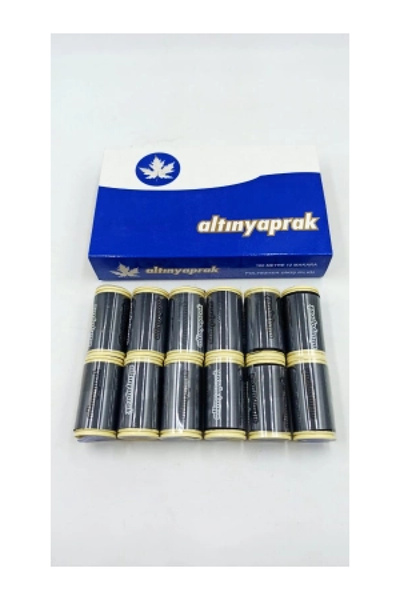 Go İthalat 12 Pieces Black 100 Meter Sewing Thread (5324)