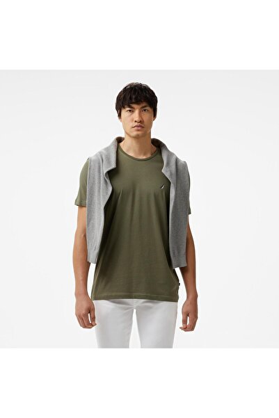 Nautica Men's Green Standard Fit T-Shirt