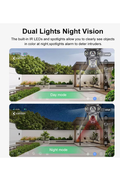 OEM 3 IN 1 M145 Triple 6K Wireless Surveillance Camera