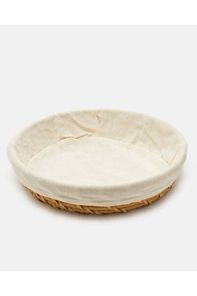 REDTAG Brown Round Basket With Fabric