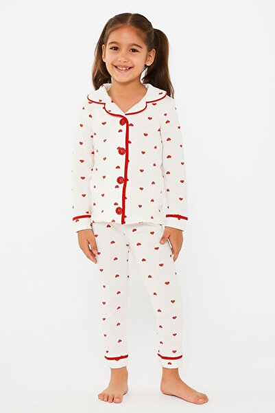 tny kids collection Heart Girl's Pajama Set