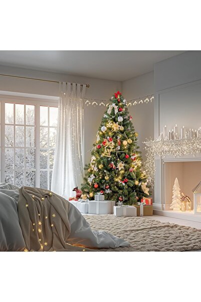 NIBEMINENT 9ft (270cm) Artificial Christmas Tree with 2000 Branch Tips, PVC, Metal Stand