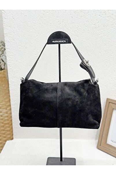 NUR KARACA 26K494 حقيبة نسائية من الجلد الطبيعي من جلد الغزال يمكن ارتداؤها ك...