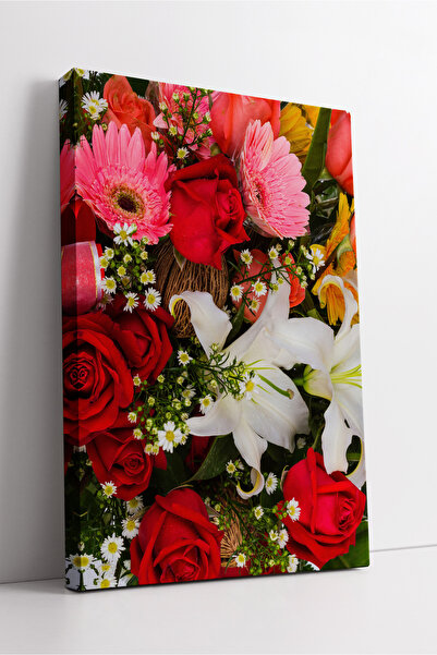 KOSS Dijital Μοντέρνο διακοσμητικό ζωγραφικό σε καμβά με θέμα το ζωντανό λουλ...
