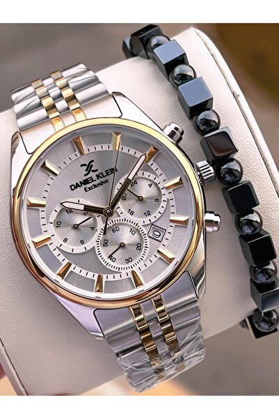 Daniel Klein Men's Wristwatch with Internal Functions Active 30 Mt Water Resistant 2 Years Warranty Fg.13351.8