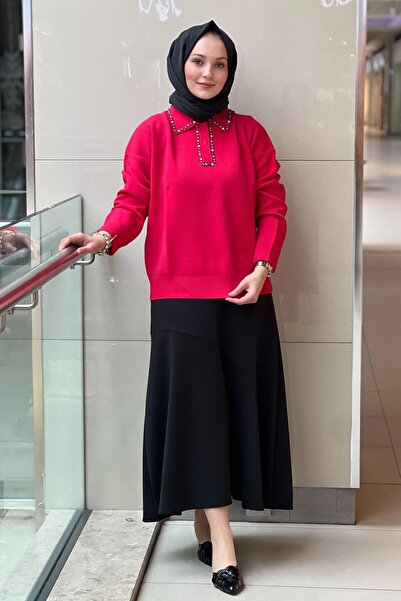 Ghisa Shirt Collar Collars Colorful Stone Knitwear Tunic