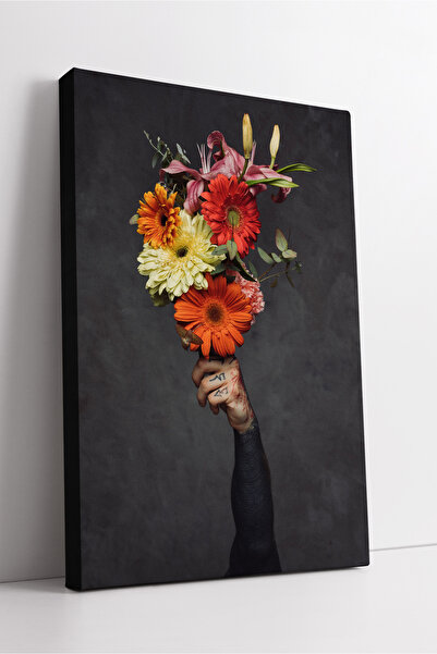 KOSS Dijital Μοντέρνα σύνθεση τέχνης με ανθοδέσμη εντυπωσιακό διακοσμητικό κα...